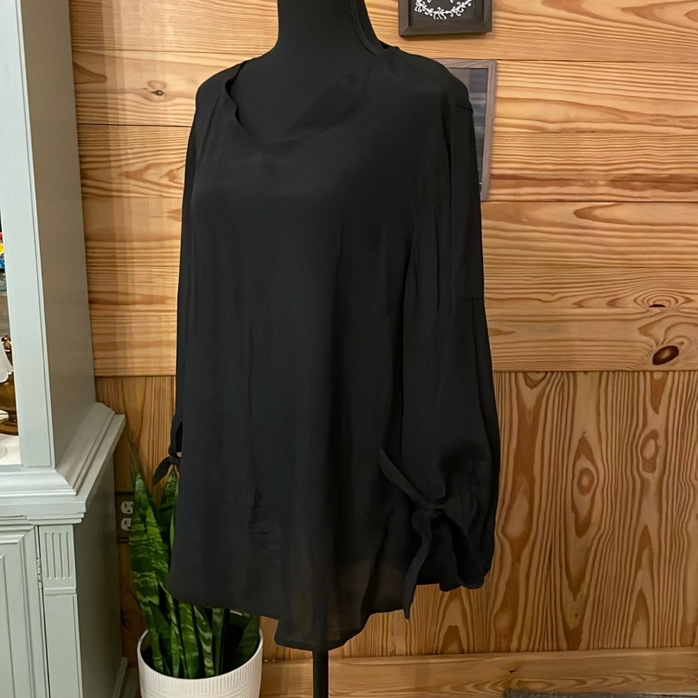 Multiples black xl women’s blouse